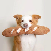 Load image into Gallery viewer, Voted Favorite!!            LE BAGUETTE  Enrichment Pockets + Squeaky Play